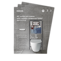 WC systém pro toaletu nebo sedátko s bidetovací funkcí AM120/1120